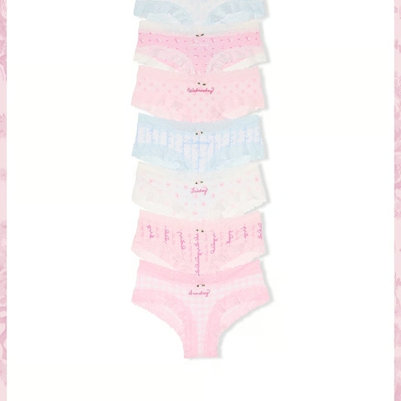LoveShackFancy Pastel Panties Set - Picture 1 of 2
